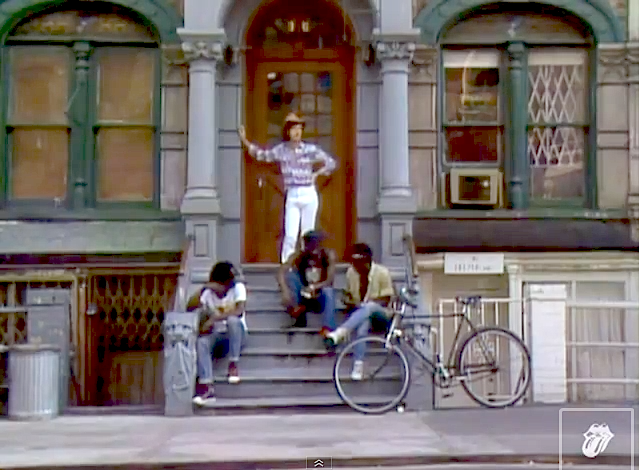 96 St. Marks Place with Mick Jagger and Peter Tosh from the Rolling Stones video for "Waiting on a Friend"
